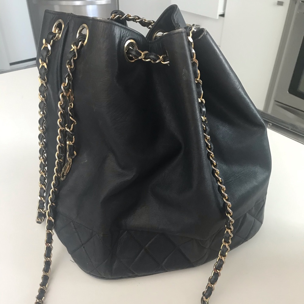 Authentic Chanel purse navy blue